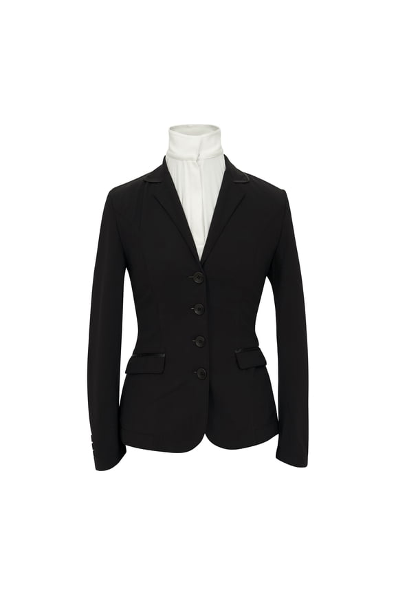 Saltare Dolce 4 Button Riding Show Jacket, Black - 40 Tall (US Women's size 8 Tall)