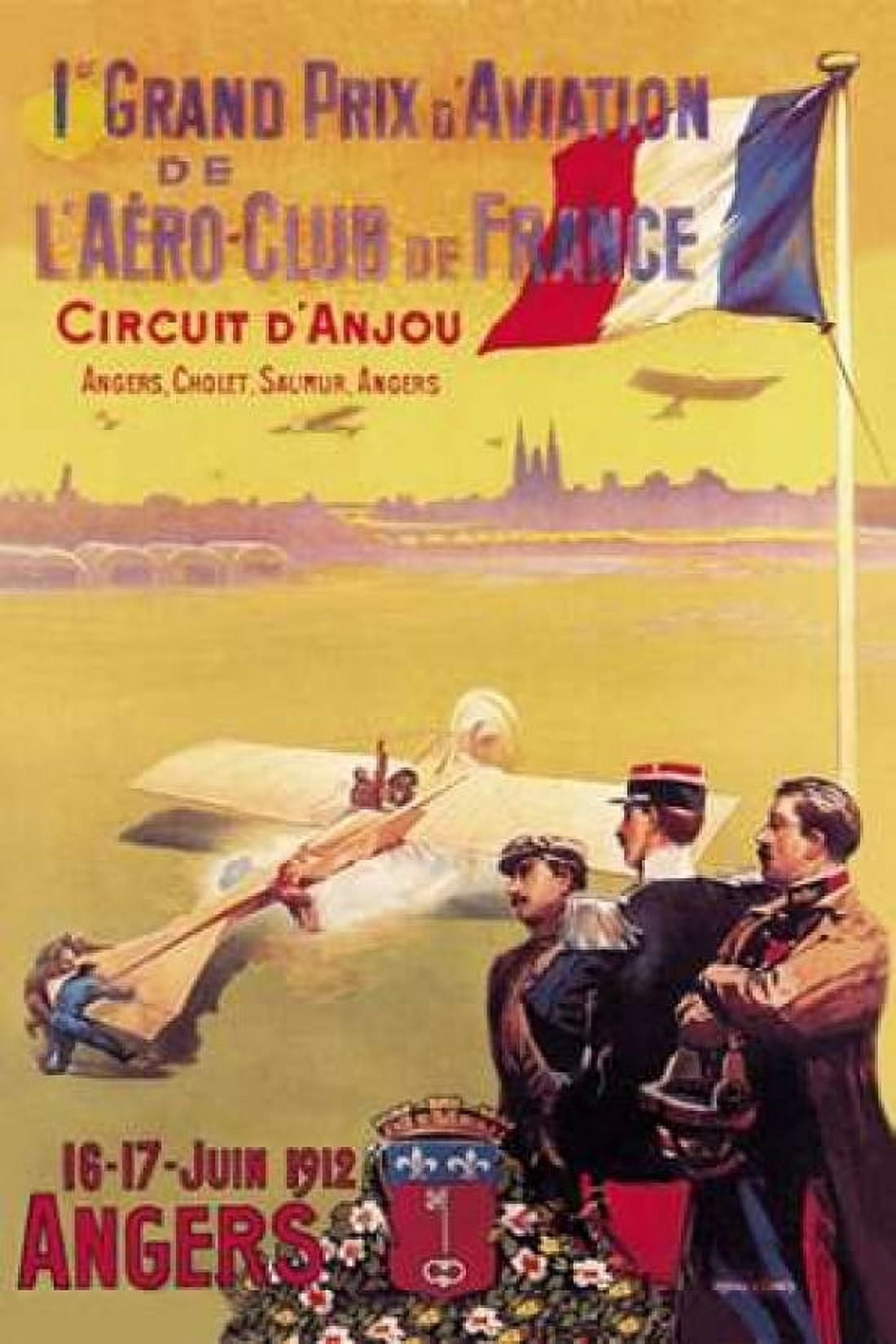 Grand Prix d Aviation de L Aero-Club de France Canvas Art - Unknown (24 x 36)
