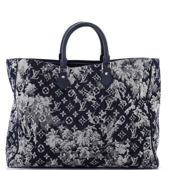Grand Sac Bag Monogram Tapestry Canvas By Rebag