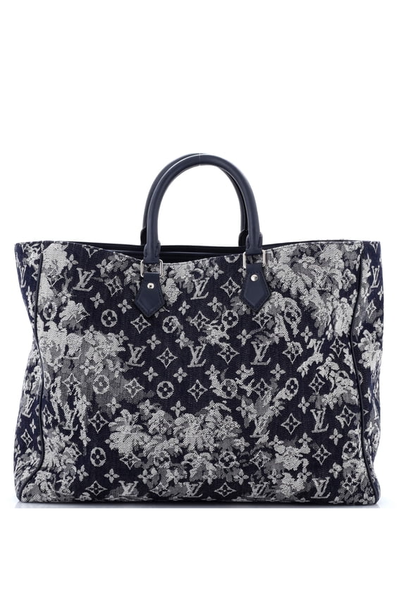 Grand Sac Bag Monogram Tapestry Canvas By Rebag