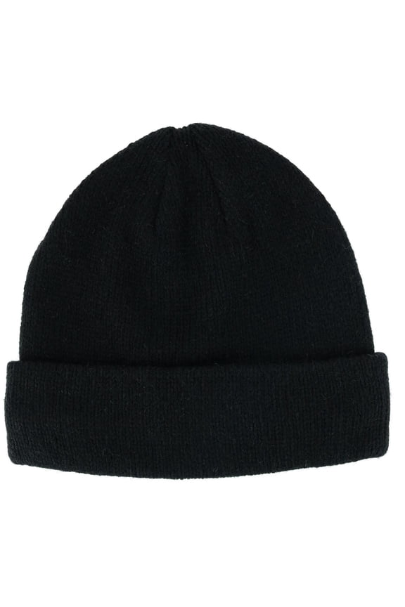 Ragg Wool Fleece Lined Winter Beanie Cuff Cap (Men)