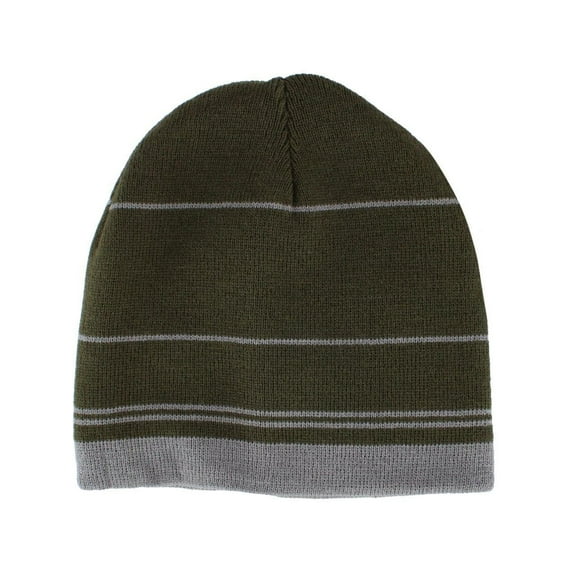 Grand Sierra Reversible Stripe to Solid Winter Beanie Hat (Men)
