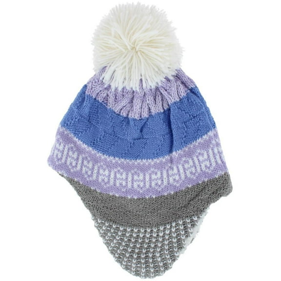 Grand Sierra Toddler (2-4) Lined Striped Winter Hat with Ear Flaps