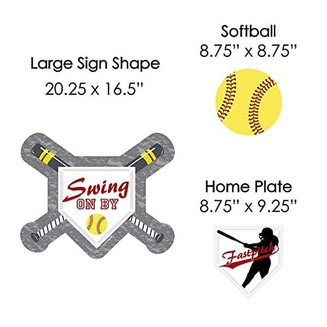 Grand Slam Fastpitch Softball Yard Sign & Outdoor Lawn Decorations