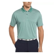 Grand Slam Mens Deep Sea Off Course Championship Striped Golf Polo, Small