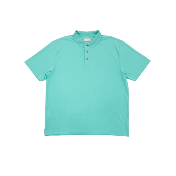 Grand Slam Mens Aruba Blue Performance Golf Polo Shirt Medium