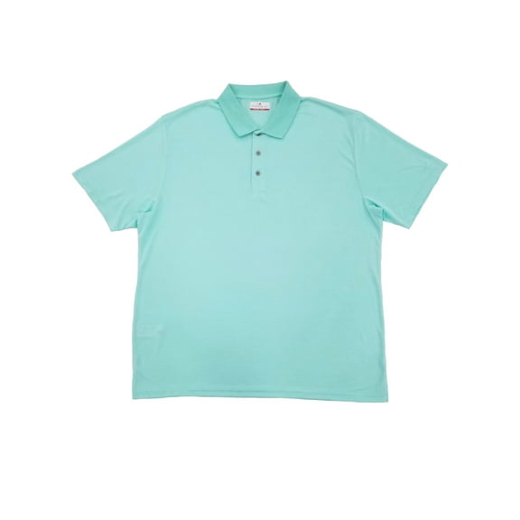 Grand Slam Mens Aruba Blue Stripe Performance Golf Polo Shirt Small