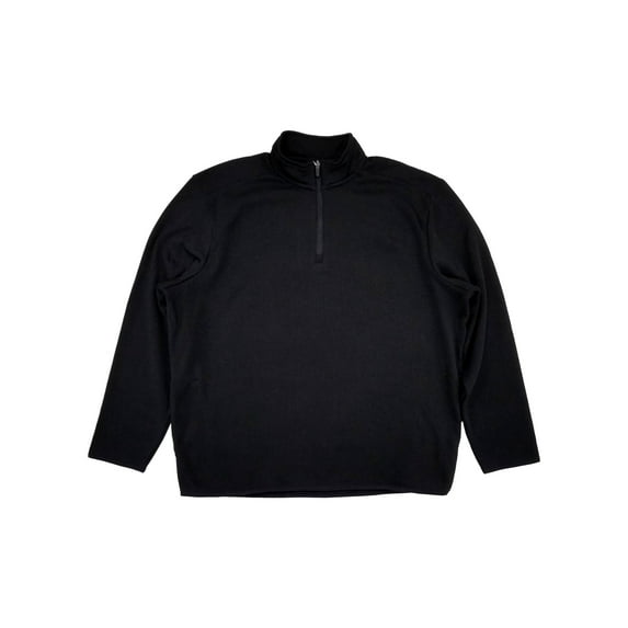 Grand Slam Mens Black Performance Fleece Quarter-Zip Pullover Sweatshirt XXL