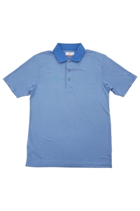 Mens Regatta Blue Stripe Performance Polo Shirt Small