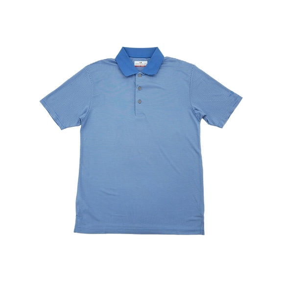 Grand Slam Mens Regatta Blue Stripe Performance Polo Shirt Small