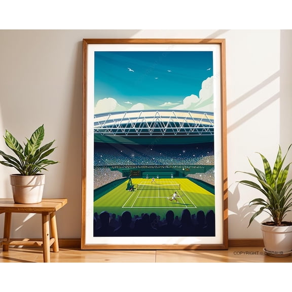 Grand Slam Tennis Poster : Wimbledon, US, French & Australian Open Prints 8x12 UNFRAMED