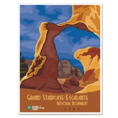 Grand Staircase Escalante Utah Vinyl Sticker - Waterproof Decal For Car, Phone, Helmet & Bumper