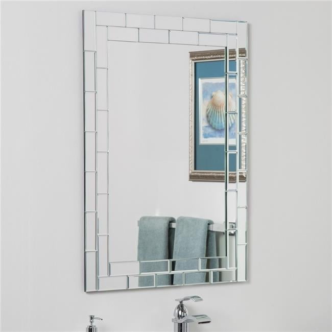 Grand Street Modern Bathroom Mirror - Silver