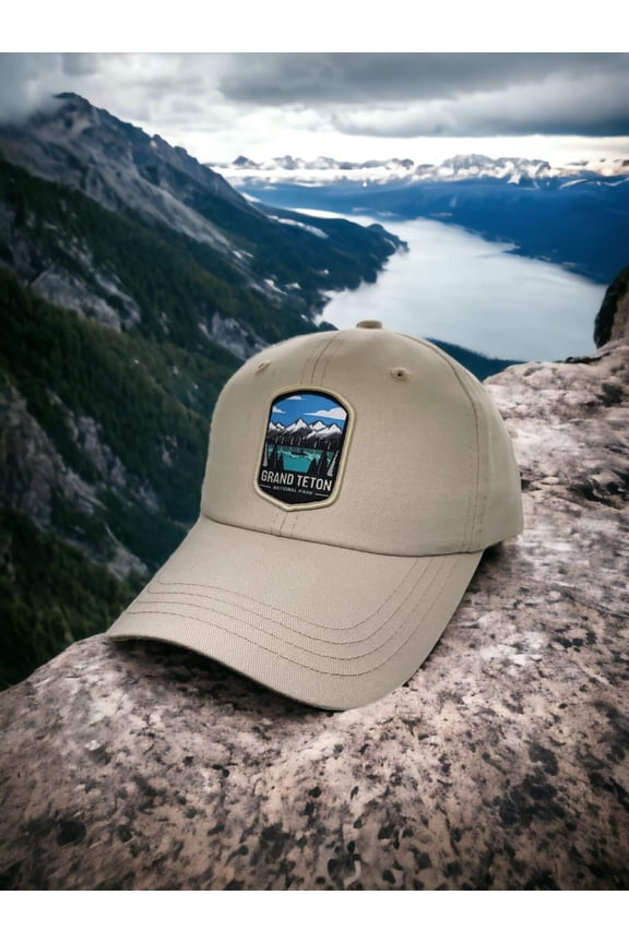 Grand Teton Dad Hat - Khaki