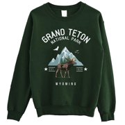 National Parks Sweatshirt – Two-Sided Design, 55% Cotton 45% Polyester, Unisex Fit