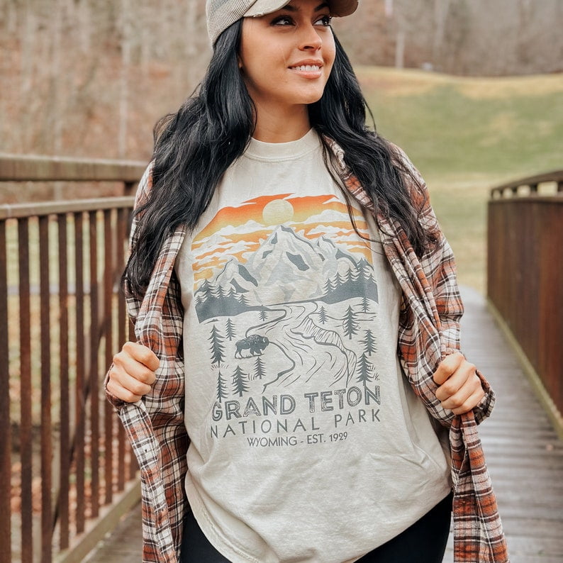 Grand Teton National Park Tee, Grand Tetons Shirt, National Park Tee,  Explore America Tee, Mountain Shirts, Travel Tee, Travel Lovers Gift -  Walmart.com