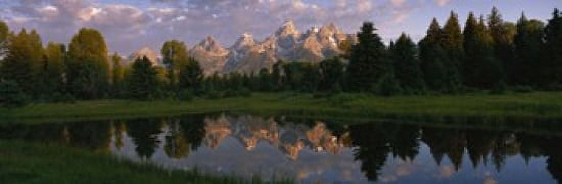 Grand Teton Park Wyoming USA Canvas Art - Panoramic Images (18 x 6)
