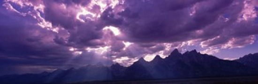 Grand Teton Park Wyoming USA Canvas Art - Panoramic Images (37 x 12)