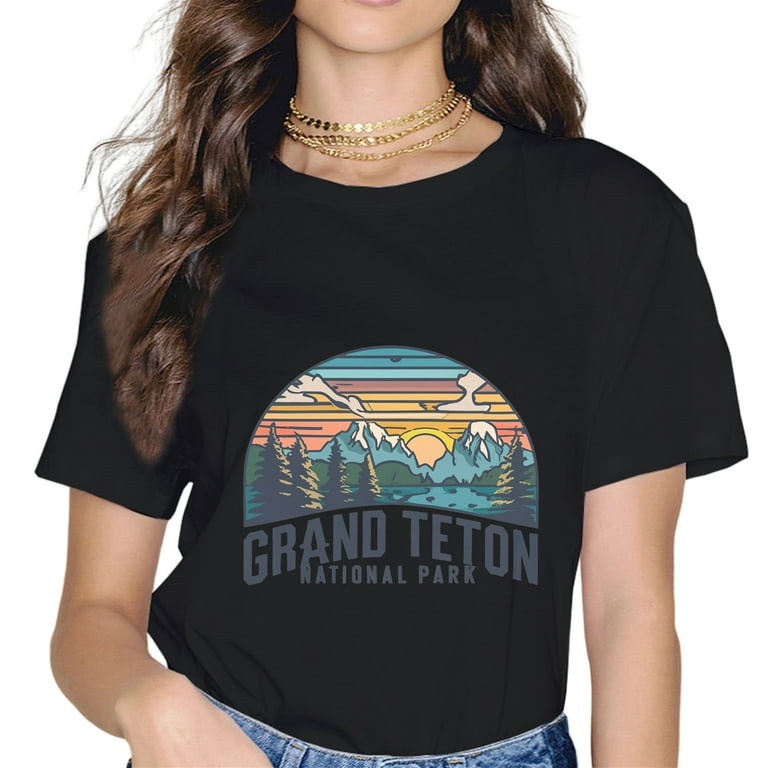 Vintage Grand Teton National Park T-Shirt -- Distressed Vintage Grand Teton National Park T-Shirt -- Distressed