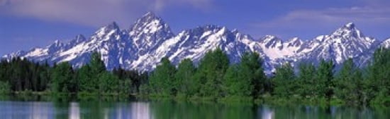 Grand Tetons National Park WY Canvas Art - Panoramic Images (38 x 12)