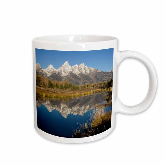 3drose, Grand Tetons Reflecting in Beaver Pond, 11oz Mug