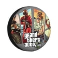 thumbnail image 1 of Grand Theft Auto Game Spare Tire Cover Universal Wheel Tire Cover Dust-Proof Waterproof Tire Protectors Accessories, 1 of 6