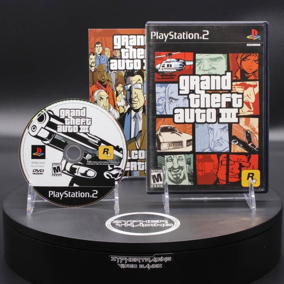 Restored Grand Theft Auto III, Physical, PlayStation 2, Action & Adventure Video Game, Parental Controls