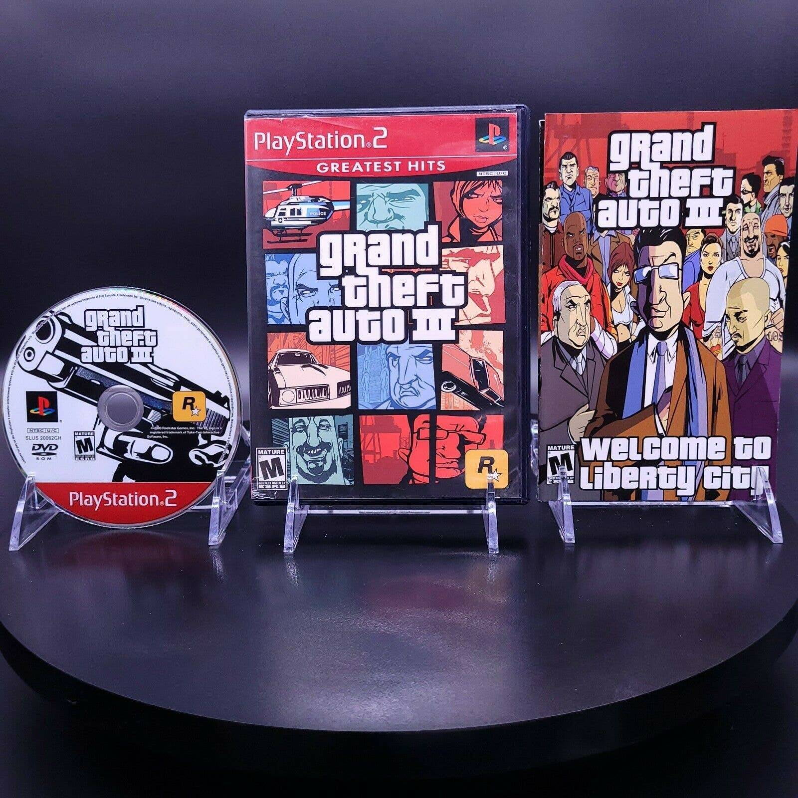 Grand Theft Auto III Sony PlayStation 2 PS2 Greatest Hits grand-theft-auto-iii-sony-playstation-2-ps2-greatest-hits
