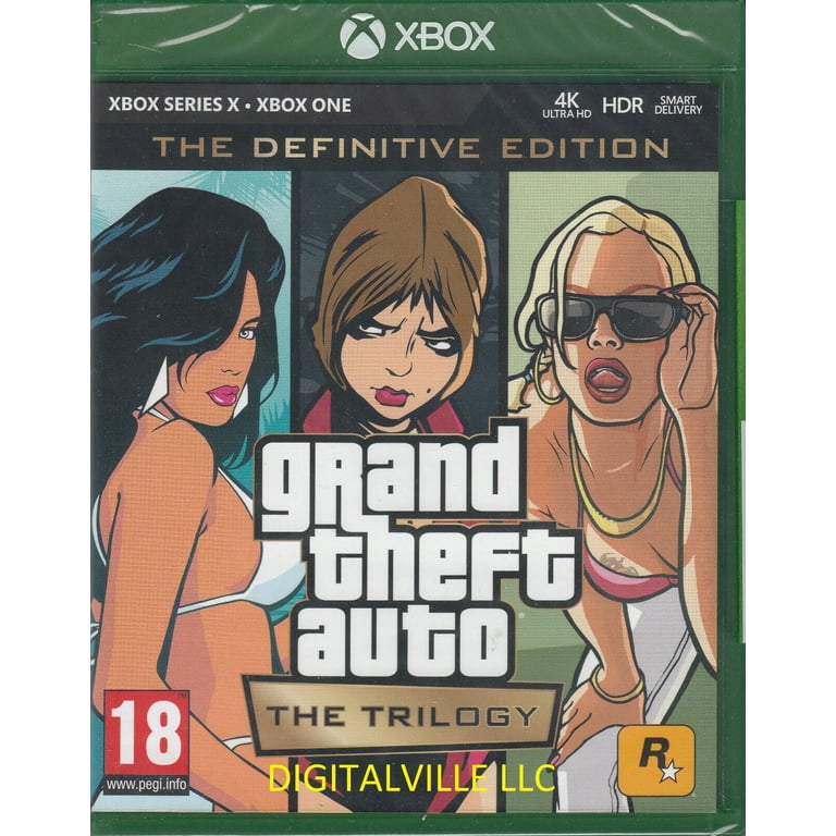X New Brand Auto One Grand Trilogy GTA Theft Sealed Definitive and Series Xbox