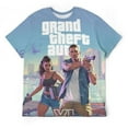 thumbnail image 1 of Grand Theft Auto Unisex Short Sleeve T Shirt Daily Novelty 3D Printed T-Shirts Soft Comfortable Tee Shirt Top For Men And Women, 1 of 7