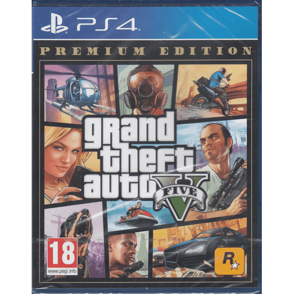 Grand Theft Auto V Premium Edition PlayStation 4 Brand New Factory Sealed GTA 5 Rockstar