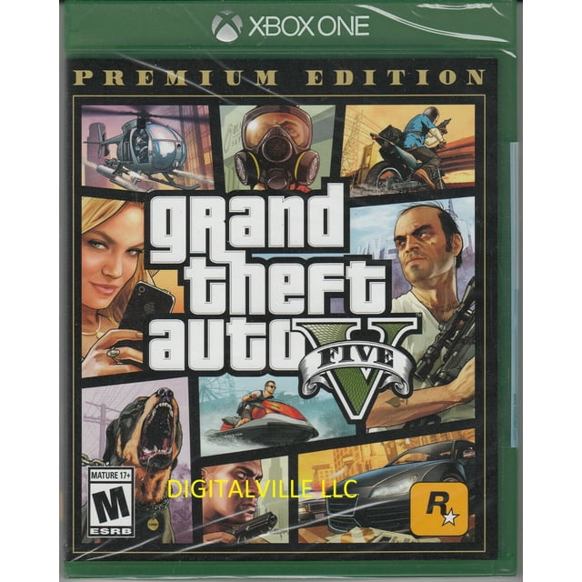 Grand Theft Auto V Premium Edition Xbox One Brand New Factory Sealed
