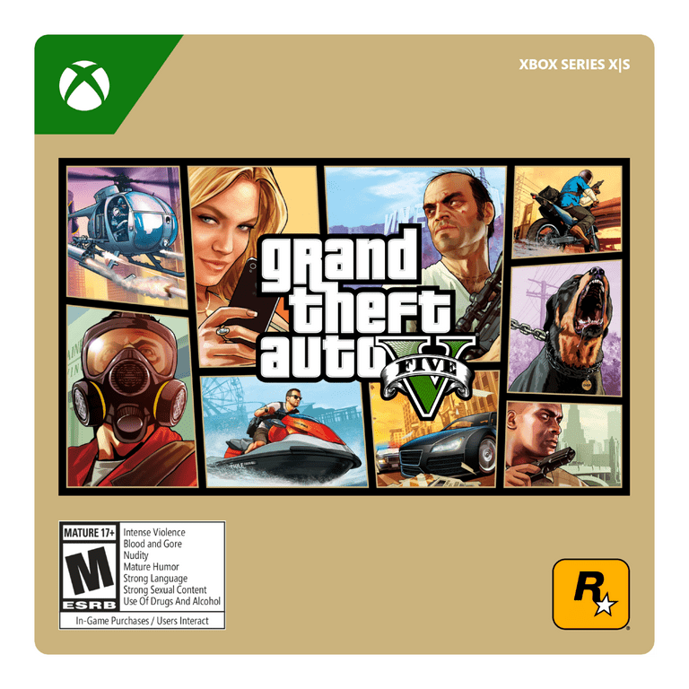 Grand Theft Auto V Video Game Xbox Series X