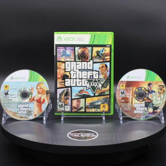 Restored Grand Theft Auto V by Rockstar Games for Microsoft Xbox 360, Action & Adventure, 1 Player