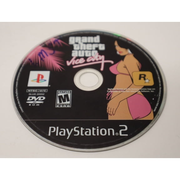 Pre-Owned Grand Theft Auto Vice City, by Sony for PlayStation 2, Parental Controls, Mature 17+