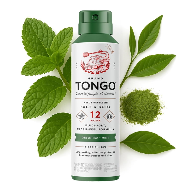 Grand Tongo Insect Repellent Green Tea + Mint Bug Continuous Spray