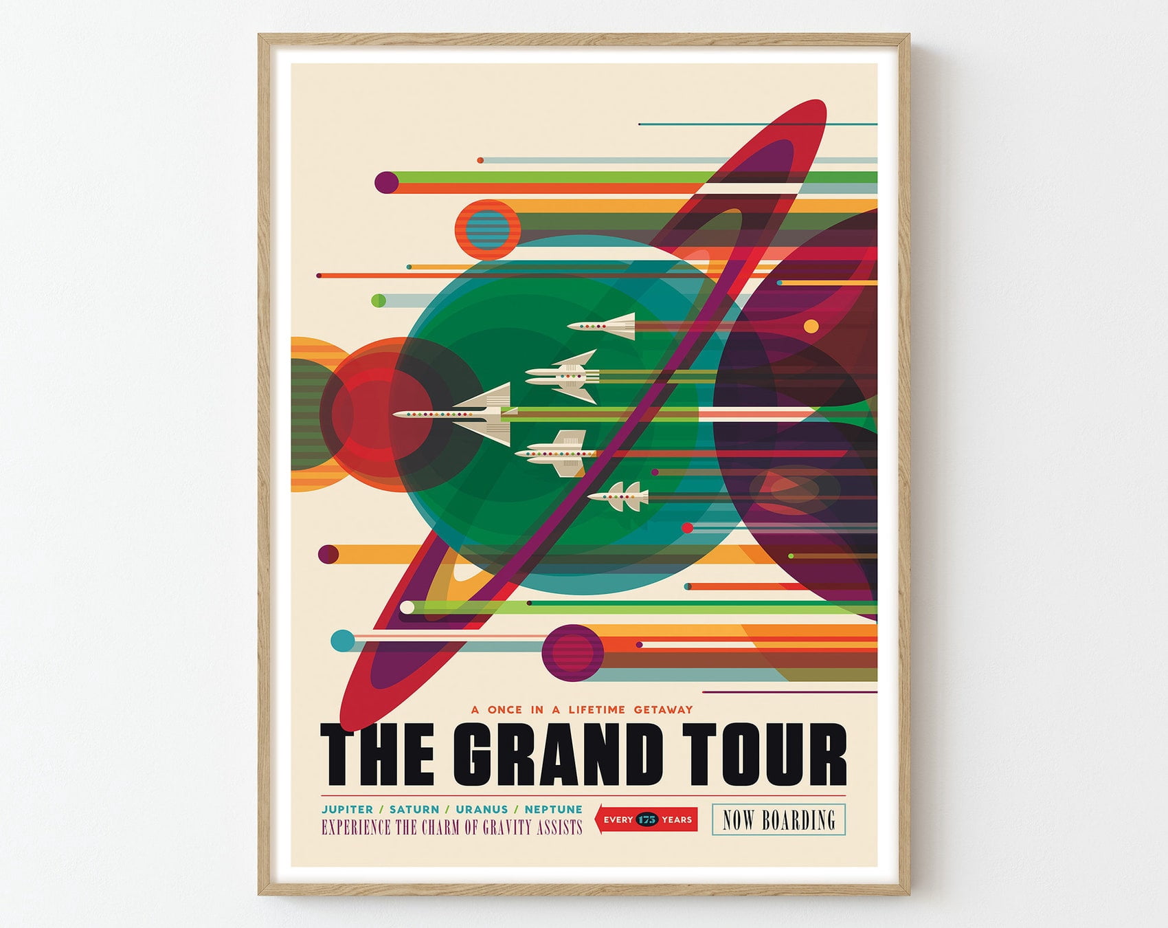 Grand Tour NASA Space Travel Poster Print | Planet Wall Art | Home ...