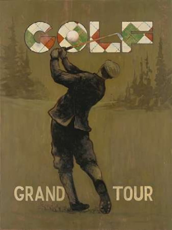 Grand Tour golf Canvas Art - Arnie Fisk (18 x 24)