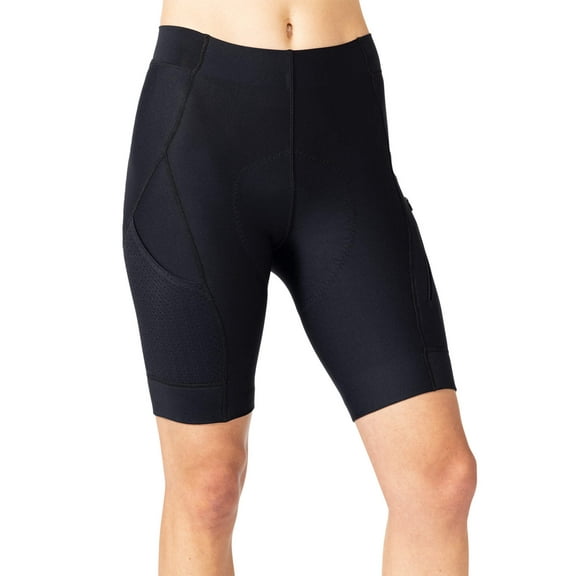 Terry Bike Shorts Women Padded Grand Touring Bike Shorts For Women Cycling with Pockets Compression Flex Air Tour Chamois