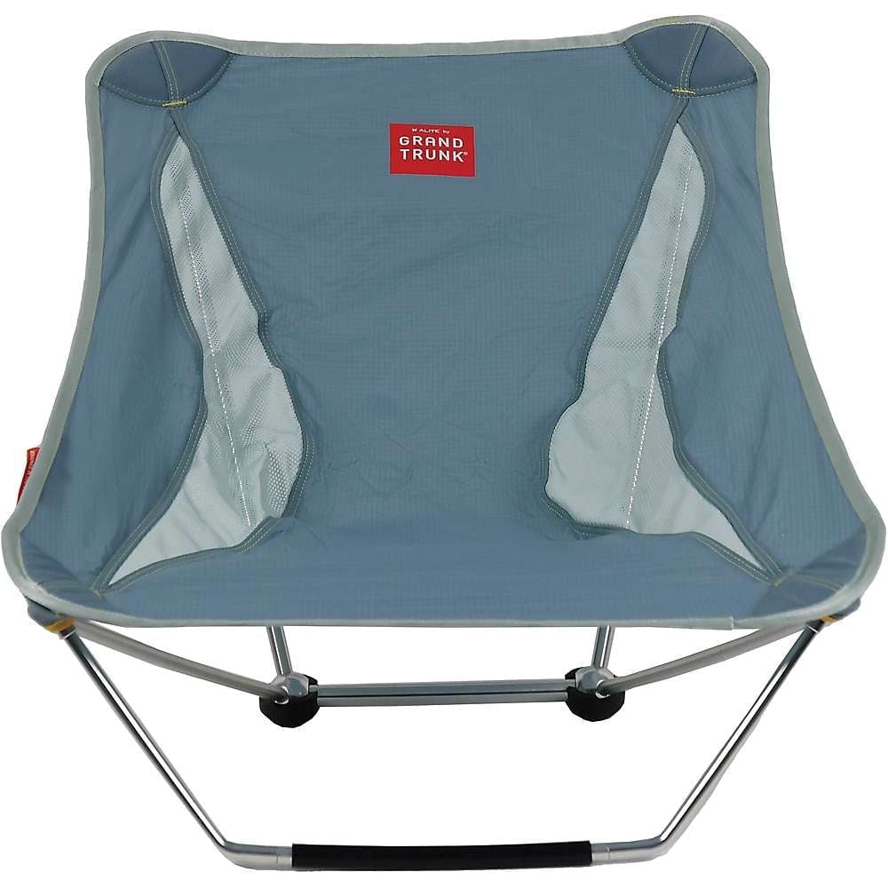 Storm Gray Lightweight Aluminum Camping Chair with Mesh Panels