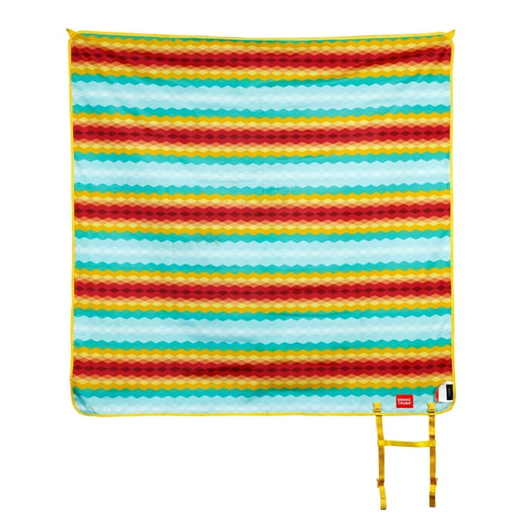 Grand Trunk Meadow Mat – Medium Waterproof Ground Blanket, 55" x 55", Lightweight & Packable with Corner Loops & Carry Straps for Camping, Beach & Outdoor Use