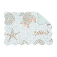 thumbnail image 1 of Grand Turks Cotton Quilted Rectangular Reversible Placemats Set of 6, 13" x 19", 1 of 6