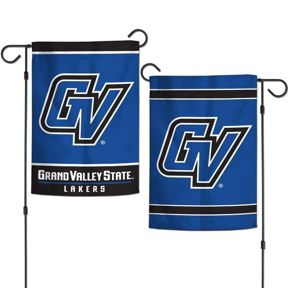 Grand Valley State Lakers 12.5 x 18" Double Sided Yard and Garden College Banner Flag Is Printed in the USA