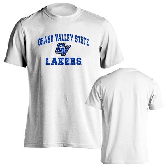 Grand Valley State University Lakers Distressed Retro Short Sleeve T-Shirt