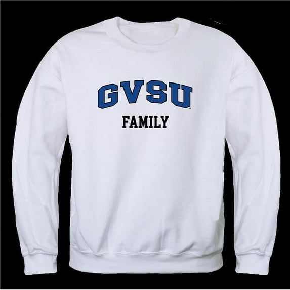Grand Valley State University Lakers Family Crewneck Sweatshirt, White - Large