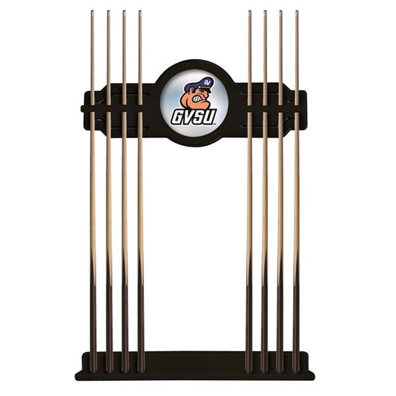 Grand Valley State University Solid Wood Cue Rack with a Black Finish