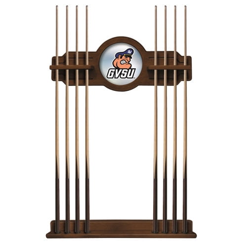 Grand Valley State University Solid Wood Cue Rack with a Chardonnay Finish