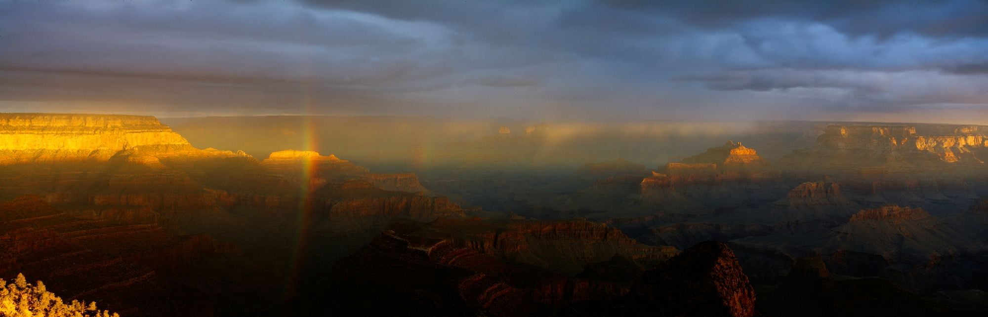 Grand View Point South of Grand Canyon Arizona Canvas Art - Panoramic Images (27 x 9)