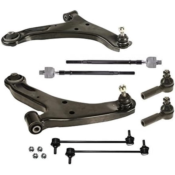 Grand Vitara 06-13 Control Arm Ball Joint Tie Rods Sway Bar Link Suspension Kit 8PCS