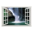 thumbnail image 1 of Grand Waterfall Open Window Mural Wall Sticker - 36"x48", 1 of 6